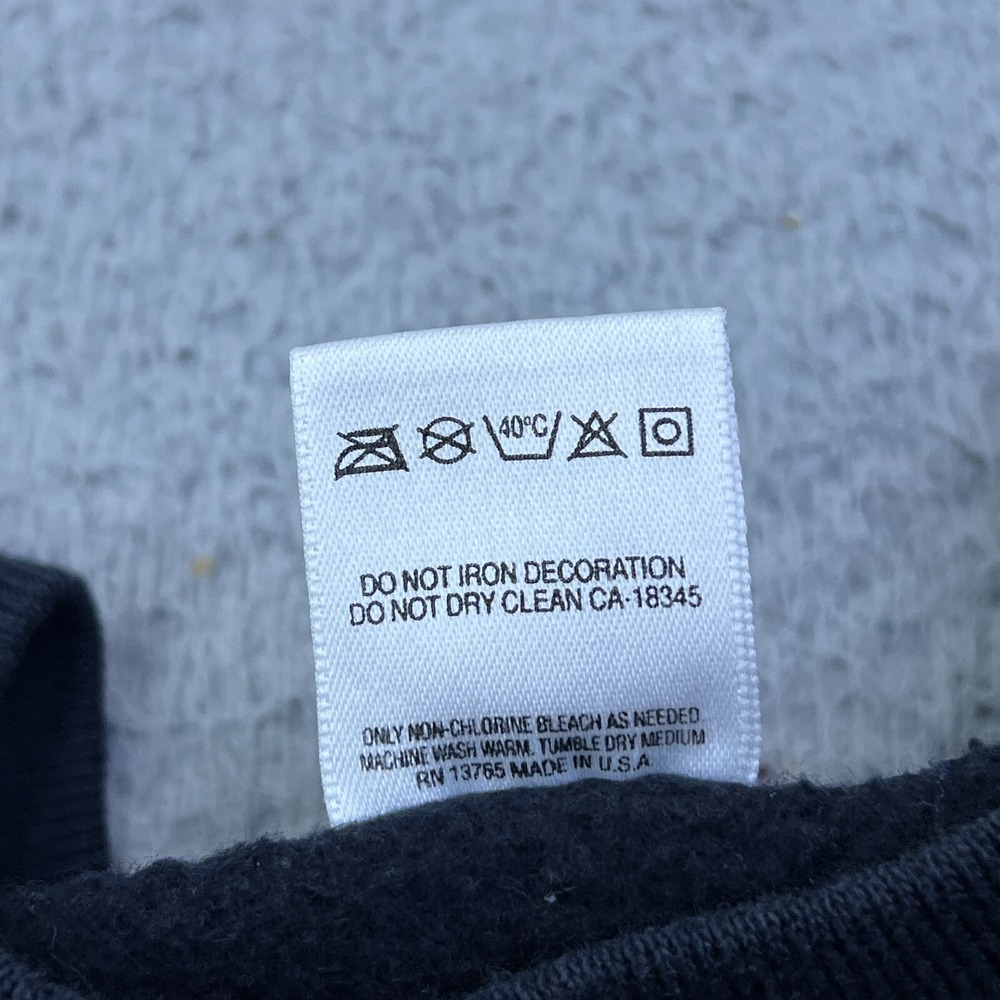 VTG 1992 Washington DC Sweatshirt Mens L Black AOP Monuments USA Made Pullover** - Picture 8 of 14